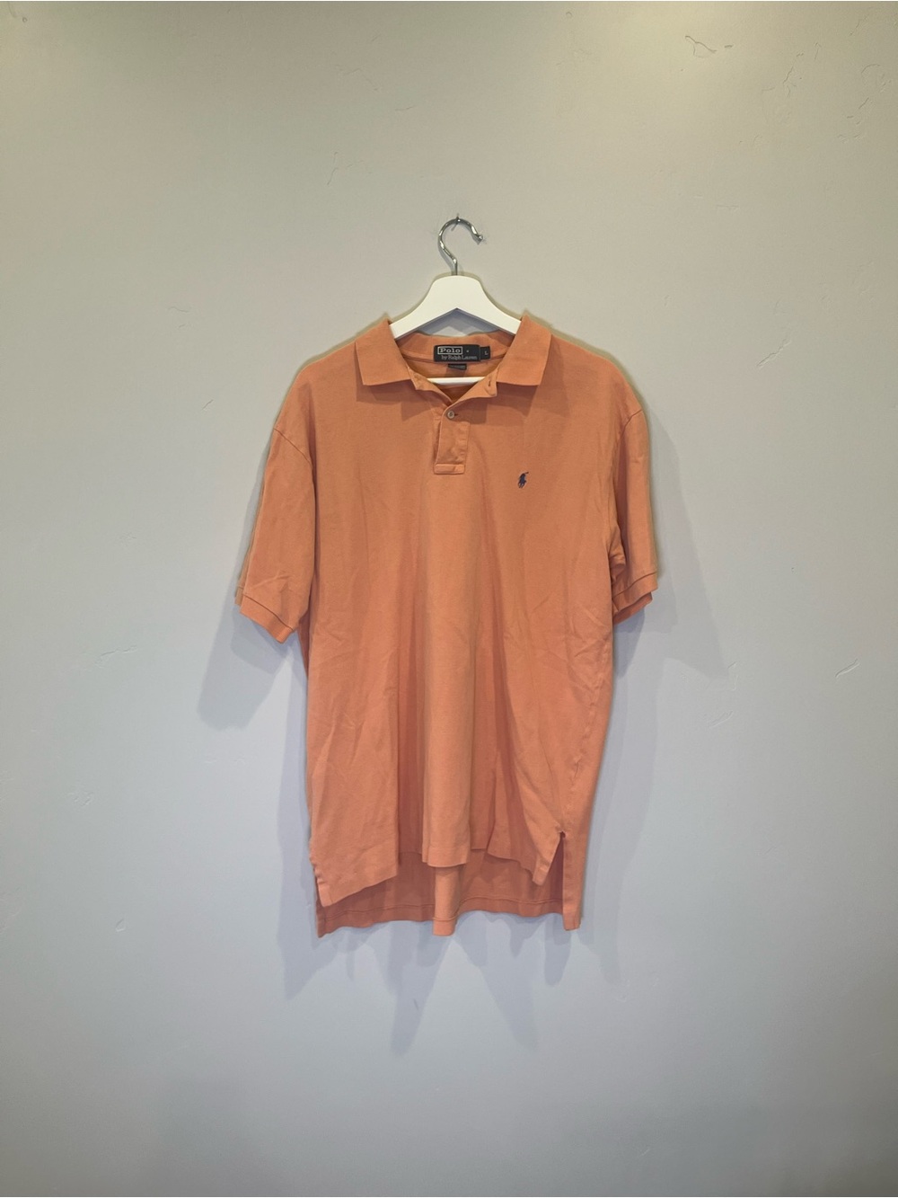 Polo by Ralph Lauren Men's Short-Sleeve Polo in Peach